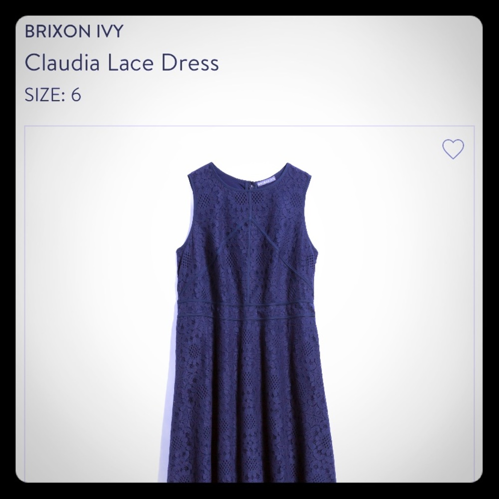 Blue lace dress